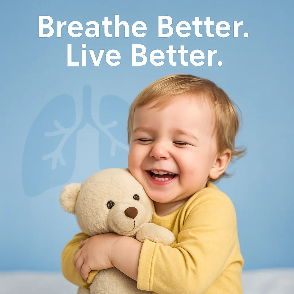 BreatheEase™ Portable Mesh Nebulizer – Silent & Compact | For Adults, Kids & Elderly | Instant Relief from Asthma, Cough & Sinus | USB + Battery Powered