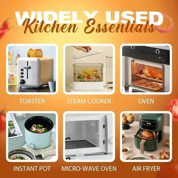 AirCrisp™ Reusable Silicone Air Fryer Liner — Non-Stick, No More Greasy Scrubbing