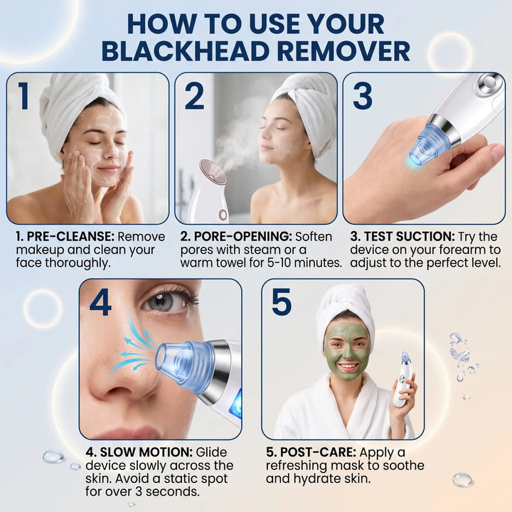 DermaSuction™ 4-in-1 Pore Vacuum – Blackhead Remover Tool