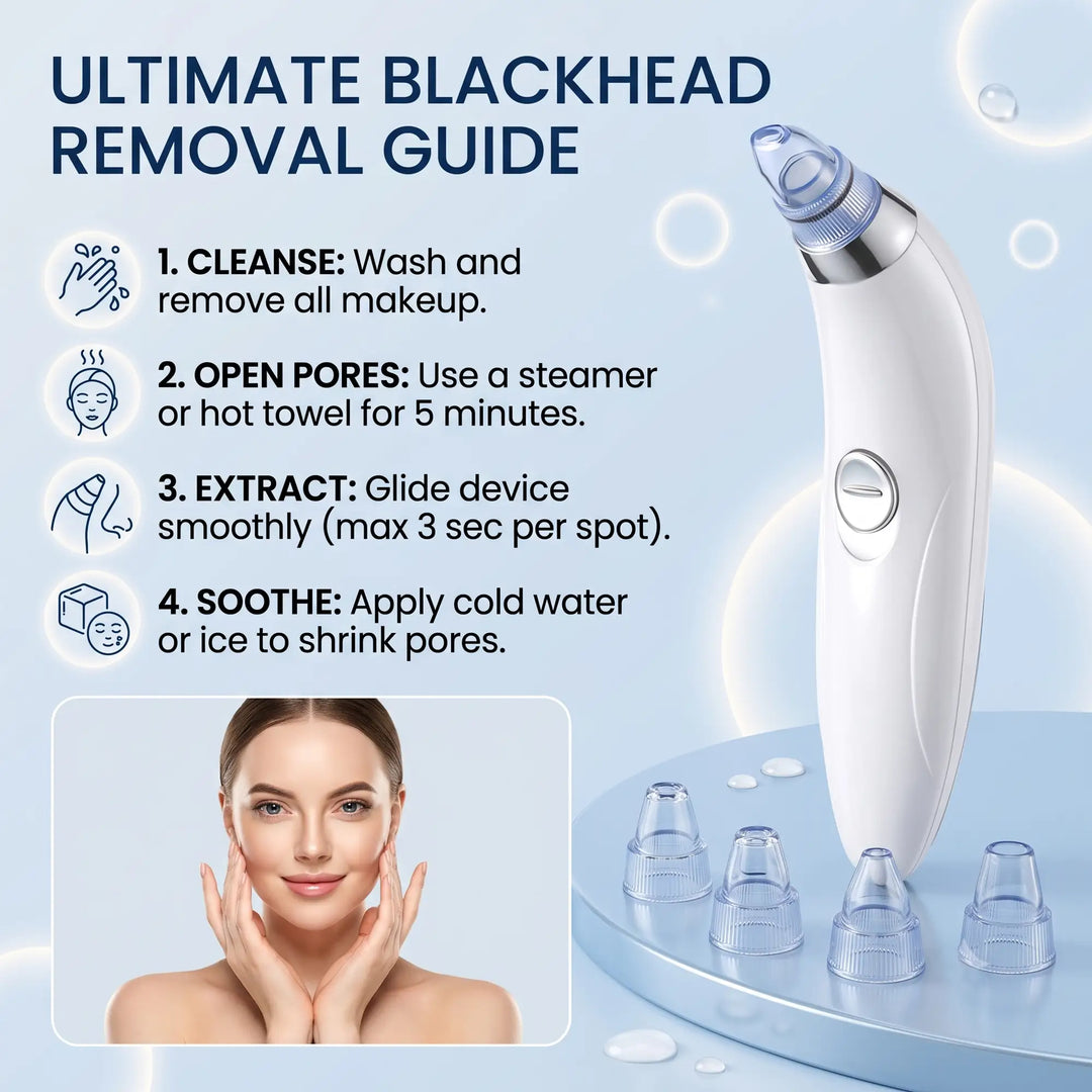 DermaSuction™ 4-in-1 Pore Vacuum – Blackhead Remover Tool