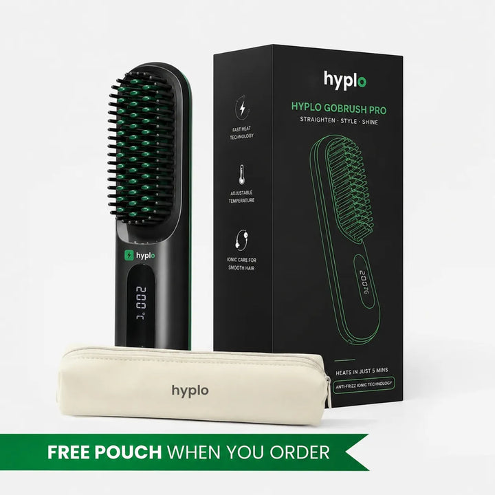 Cordless Hair Straightener Brush – Salon-Smooth Hair in 5 Minutes | Portable & Rechargeable
